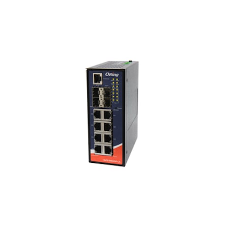 Oring Networking Rugged Slim Type 8 x 10/100/1000TX PoE+, 4x 1000SFP Ethernet Switch IGPS-9084GP-LA